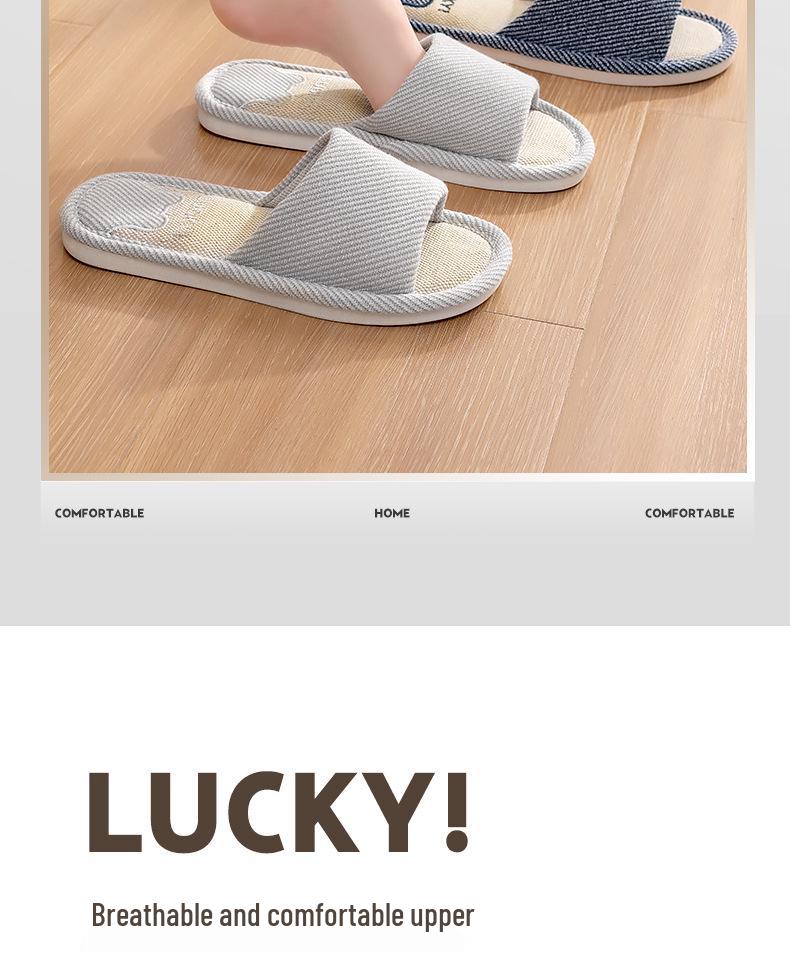 2025 Women's Cotton-Linen Slippers: Non-Slip, Silent, Indoor/Outdoor Comfort for Spring, Summer, and Autumn