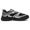 Fila Interrun Comfortable Cushioning, Wear Resistant Low Top Casual Running Shoes Unisex Black Silver 1RM02699G_010