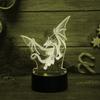 3D Flying Dragon Acrylic Visual Night Light Colorful Touch Night Light Suitable for Bedroom, Study, Reading Room