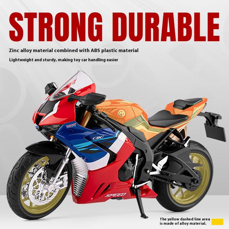 1:12 alloy motorcycle model, cool lighting, exquisite desktop ornaments, the best collection for motorcycle enthusiasts