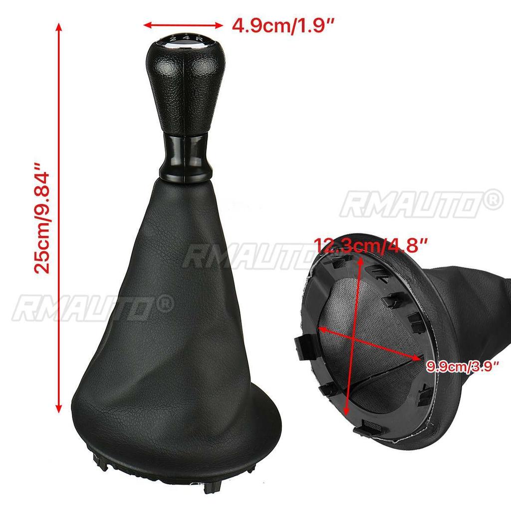 5 Speed Gear Shift Knob for Citroen Berlingo III for Peugeot Partner Gaiter Boot Cover Gearstick Shifter PU Leather