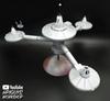 AMT Star Trek Space Station Width Approximately 400mm Plastic Model AMT1415 K-7 Non-Scale