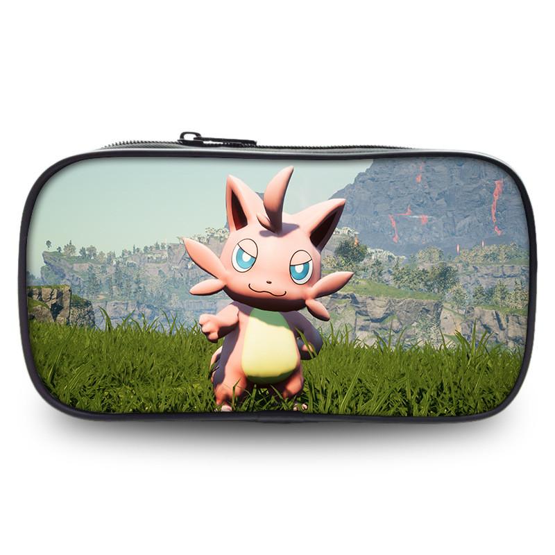 Trousse à crayons étudiante grande capacité Palworld Sac à papeterie élégant en polyester