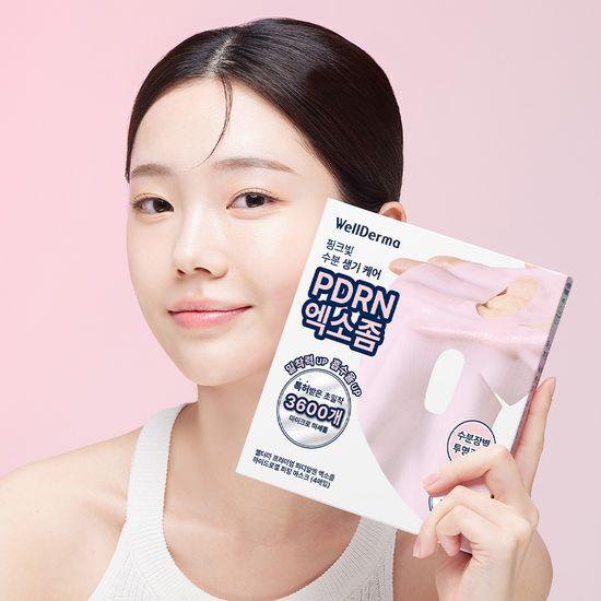 Wellderma PDRN Exosome Hydrogel Mask Pack 4 Sheets