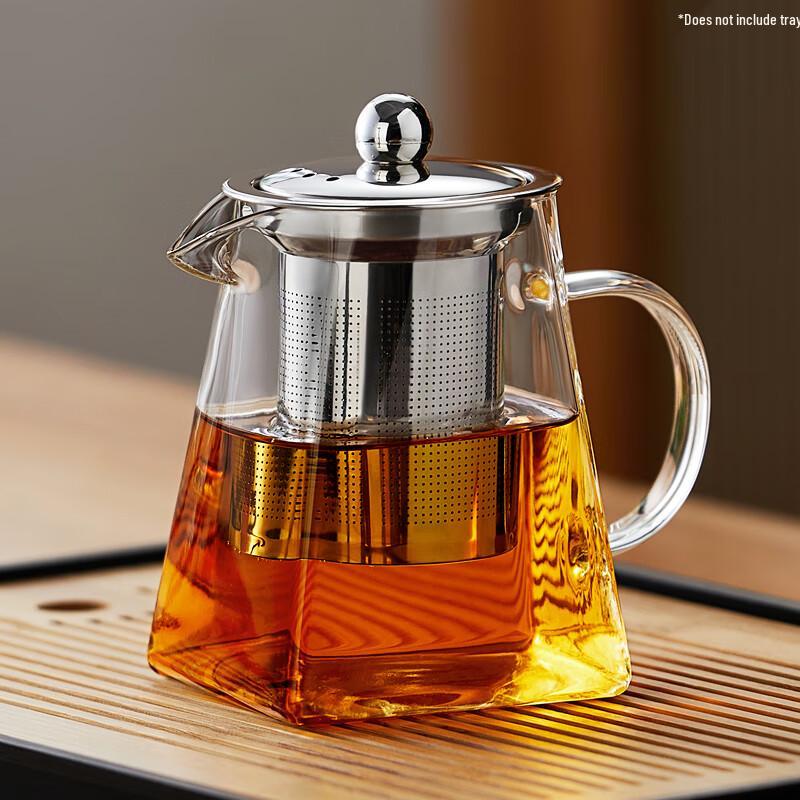 Niyepao Heat-Resistant Glass Teapot with Infuser