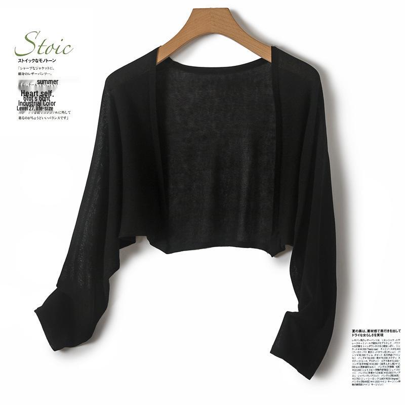 Women's Plus Size Summer Ice Silk White Sun Protection Cardigan