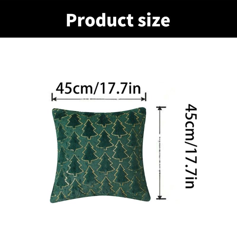 Christmas Throw Pillow Cover 45x45cm, Festival Sofa Chair Cushions Case for Living Room Bedroom