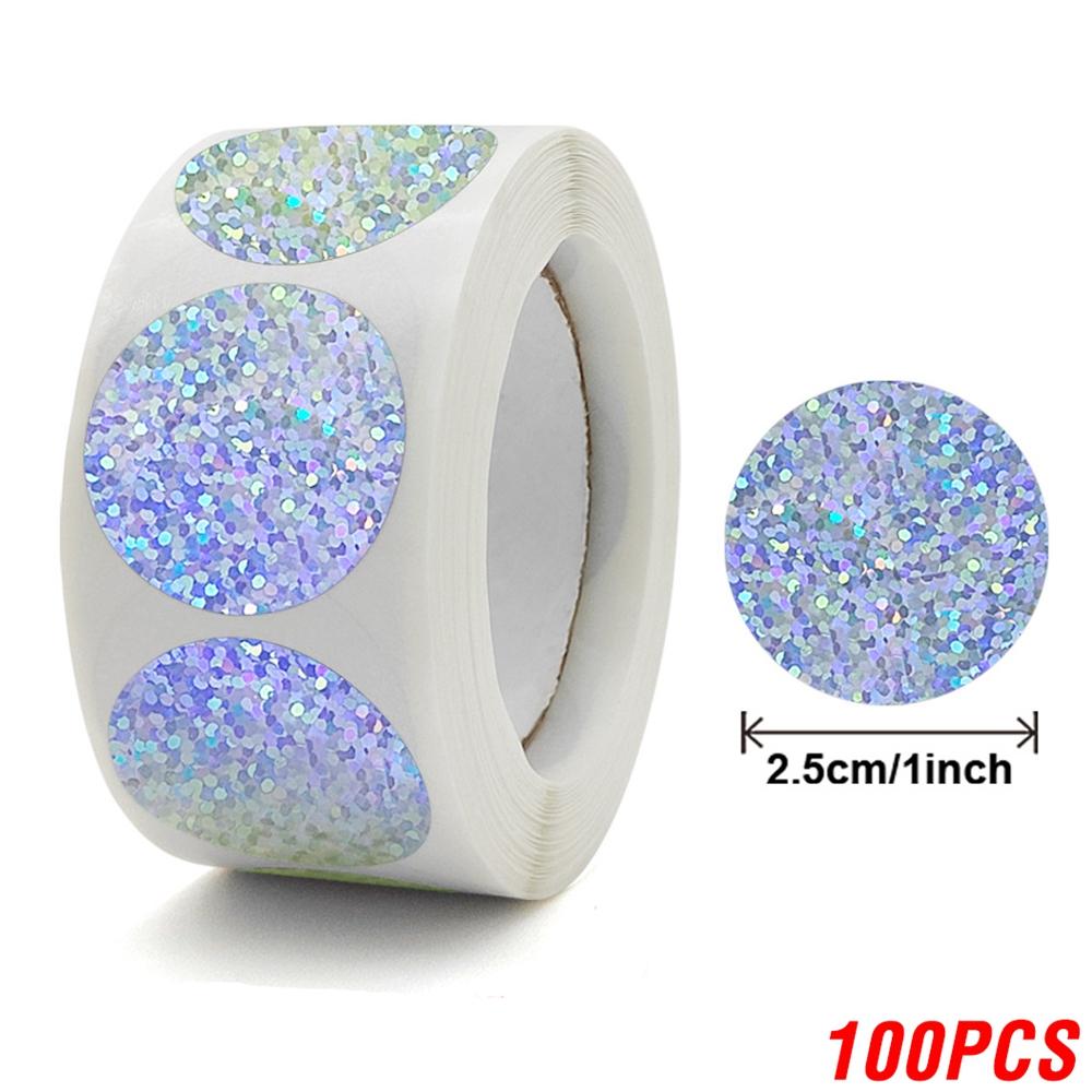 100-500pcs Thank You for supporting my small business Sticker Holographic Laser Stationery Seal Labels Sticker Wrapping Supplies