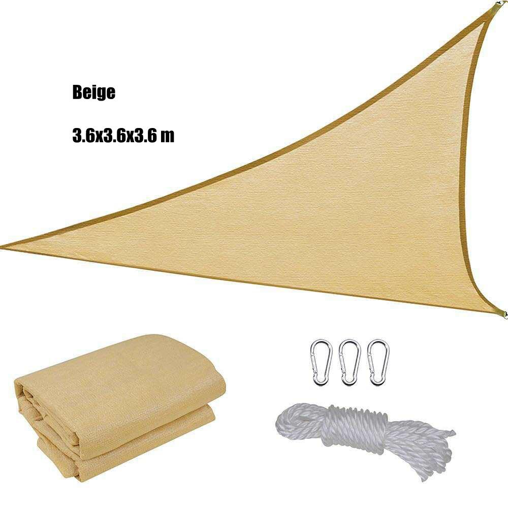 

Anti-UV HDPE Triangular Sunshade Net Outdoor Canopy Garden Patio Pool Shade Sail Awning Plant Cover Shading Cloth Windproof