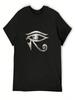 Eye Of Horus Silver W T-Shirt Anime Clothing Cotton Man T-Shirts Graphic Shirts Plus Size Unisex Clothing