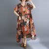 DIMANAF New 2026 Women Plus Size Summer Beach Sundress Loose Casual Maxi Lady Long Dress Floral Print Dress