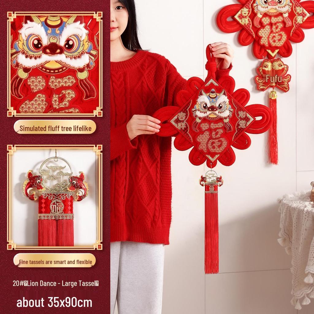 Pandantiv Luxos Nod Chinezesc Binecuvântare 2025: Decorare de Anul Nou pentru Camera de Zi