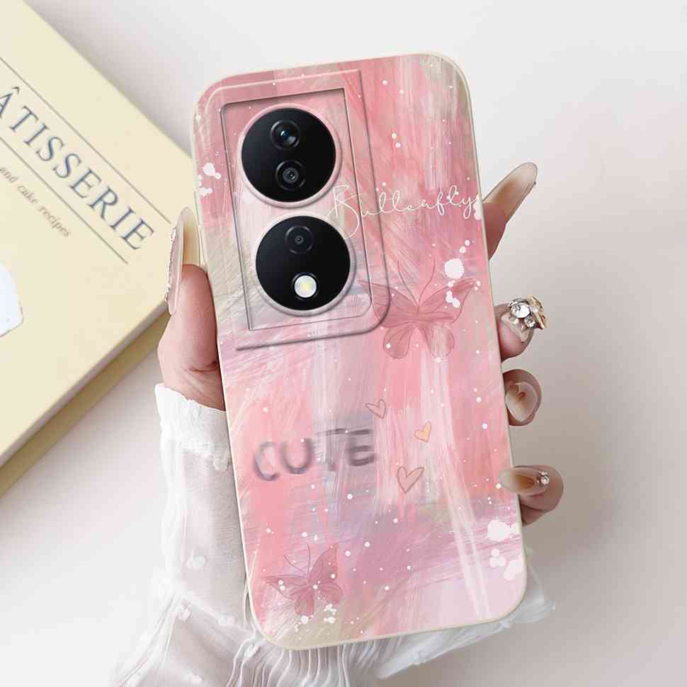 For Honor X7b 4G 5G CLK-LX1 Case Fashion Cute Butterfly Rabbit Soft Silicone Cover For Honor X7b CLK-LX2 CLK-LX3 Phone Cases