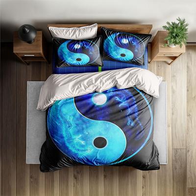 Yin und Yang Eidechse Bettbezug Set King Queen Double Full Twin Einzelgröße Bettwäsche Set