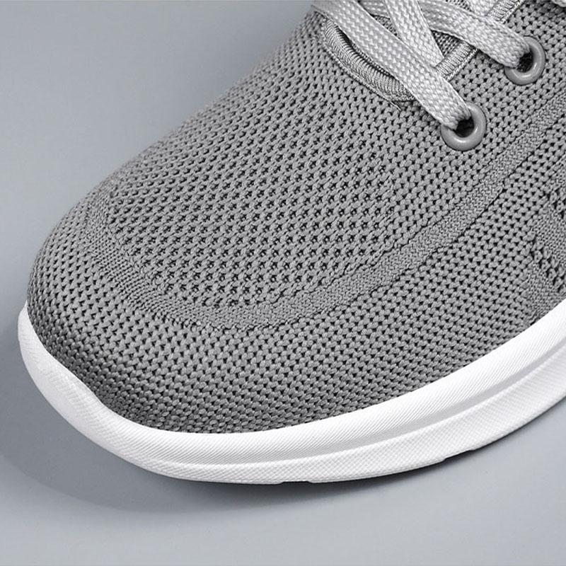 Oddychające Siatkowe Buty do Biegania Dla Mężczyzn Wsuwane Codzienne Wygodne Buty do Chodzenia Męskie Lekkie Sznurowane Buty Treningowe