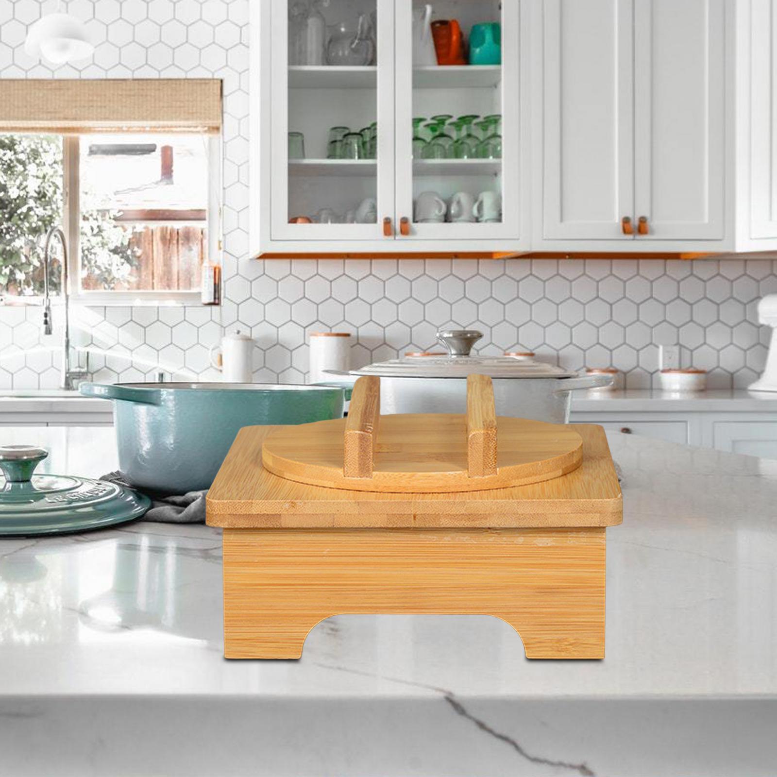 Wooden Hot Pads Trivet Heat Resistant Table Mat Non Slip Pot Bowl Holder for Kitchen Dining