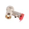 1Pc Safety Valve Water Heater Pressure Relief Check Brass Nickel Plated 0.9MPa G1 2in