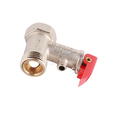 1Pc   Valve, Pressure Relief Check Brass  Plated Water Heater G 1 2 Pneumatic  Plated 0.9MPa G1 2in