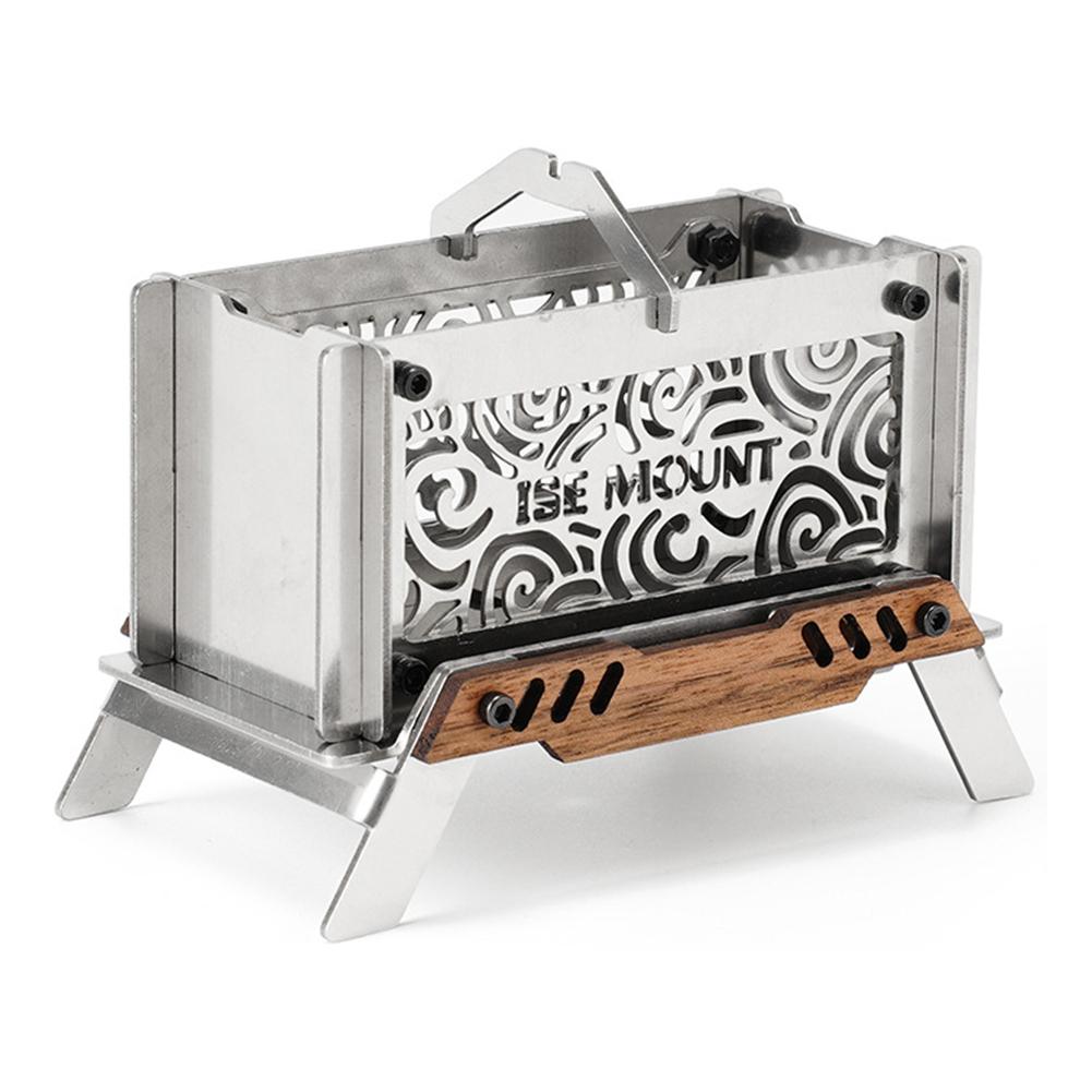 Mini Firewood Stove Stainless Steel Outdoor Camping Incense Burner Portable Mosquito Incense Burner for Home Bedroom