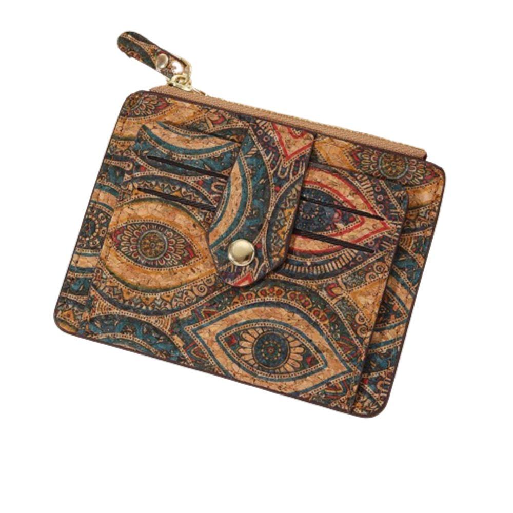 Portable Vintage Women's Short Wallet Multi-position Large Capacity Pocket Purse Soft Leisure Multi-card Slot Purse Unisex