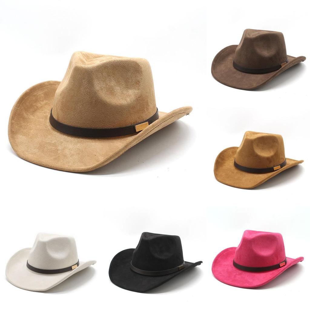 Pattern Vintage Cowboy Hat With Brim For Cultural Festivals And Outdoor Wear