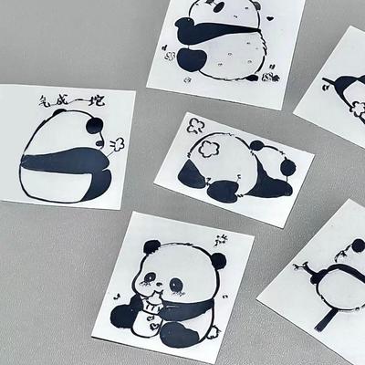 Cartoon Computer Decorative Stickers Panda Notebook Decorations  Laptop Computer