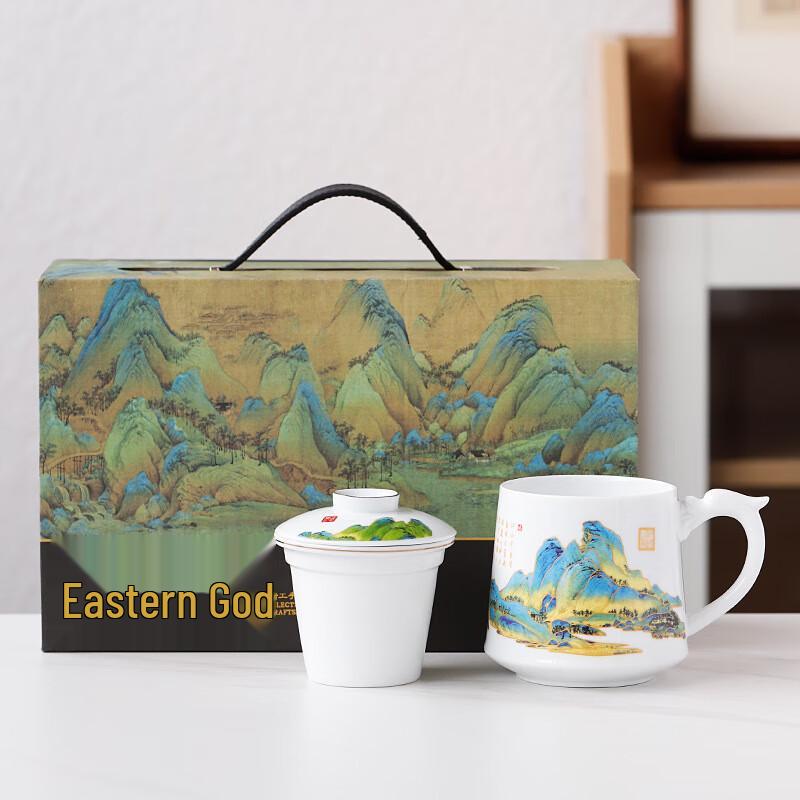 Oriental Ink Wash Ceramic Tea Set