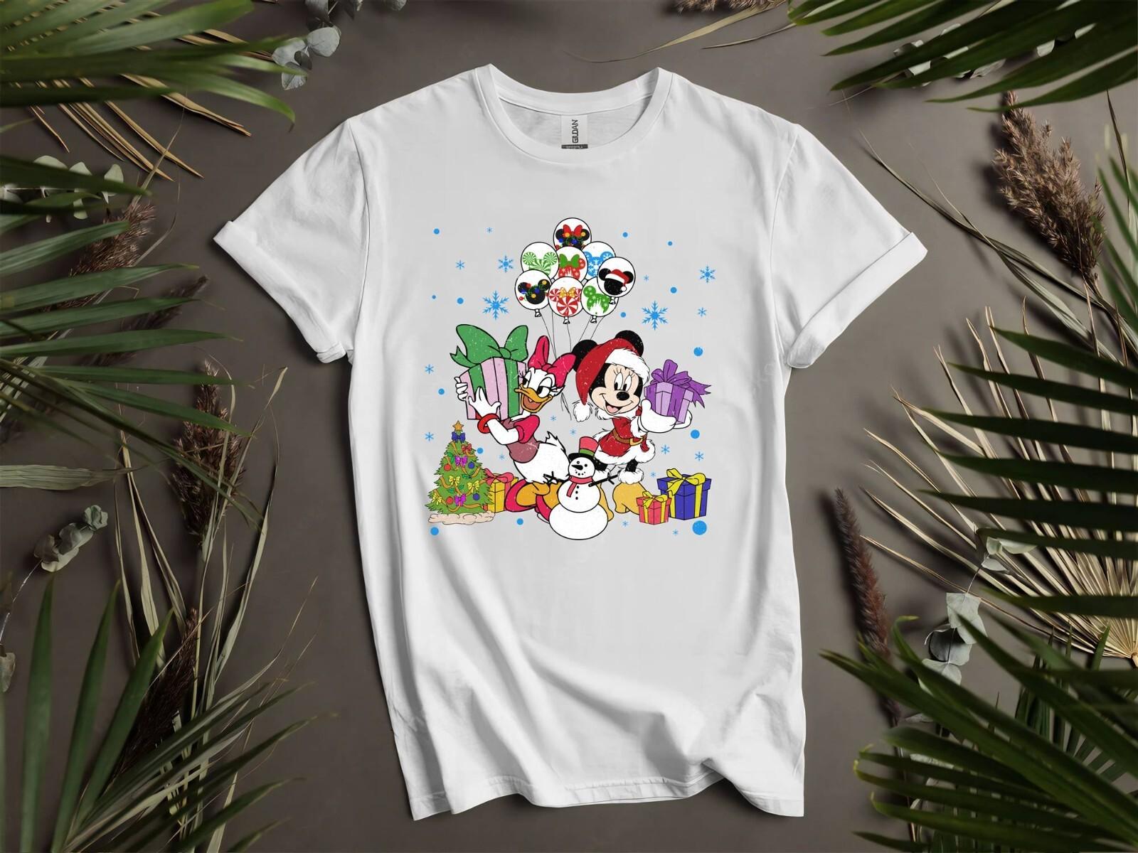 Minnie Daisy Christmas Gift T-shirt T shirt Men Women Unisex Tshirt I190 XL