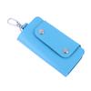 1Pc Portable Pu Leather Housekeeper Holders Car Key Holder Bag Case Unisex Wallet Cover Simple Solid Color Storage Bag
