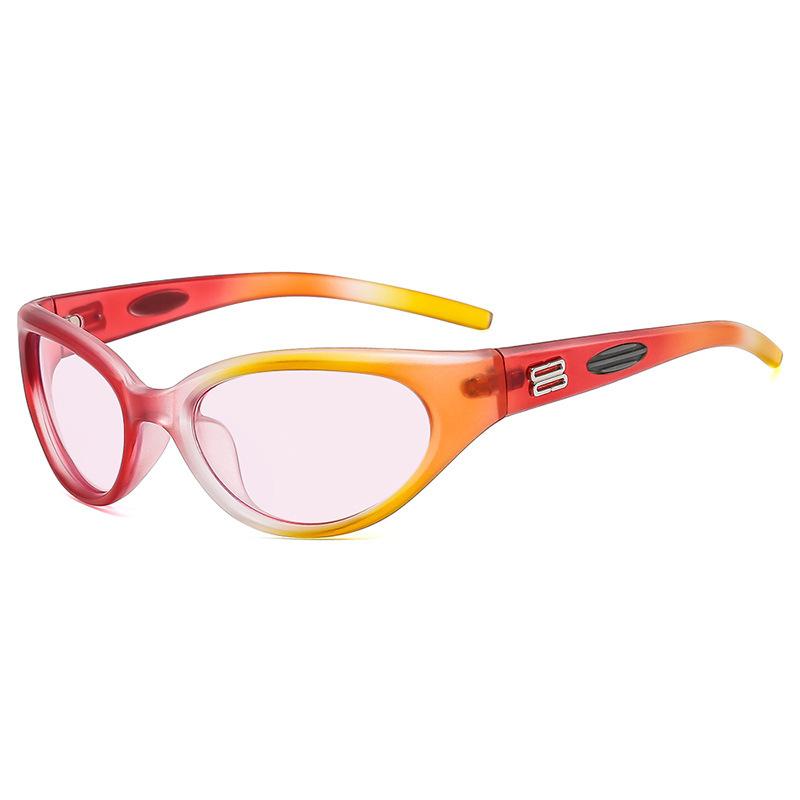 

Y2K Cat Eye Sunglasses Women Men Luxury Designer Vintage Punk Hip Hop Rainbow UV400 Shades