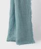 PANICALE Blue Crinkle Tencel Blend Scarf