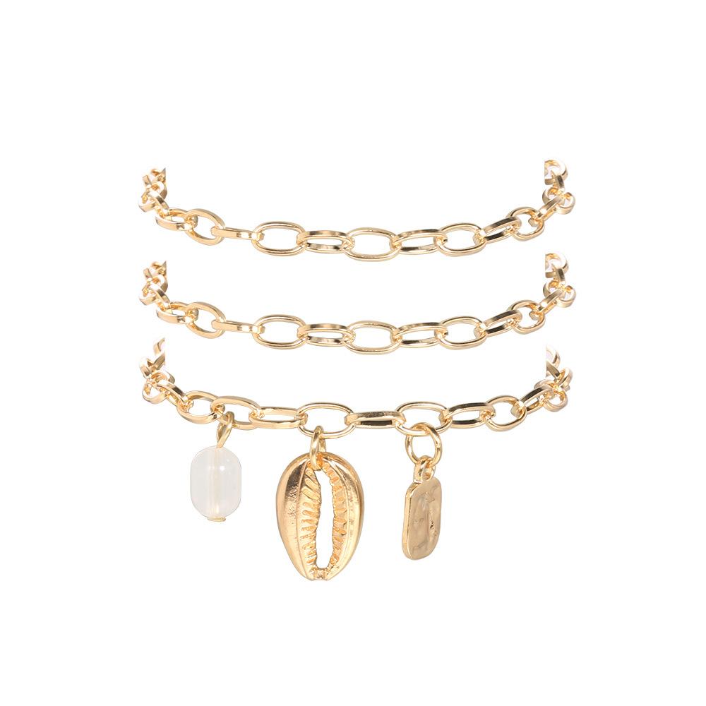 Exclusive For Fashion Punk Chain, Pearl Shell Jewelry Bracelet