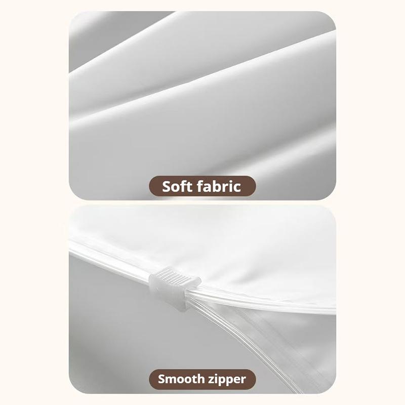 10/15Pcs Reusable Zipper Bag PE Frosted Transparency Plastic Waterproof Travel Packing For Clothes Underwear Classified