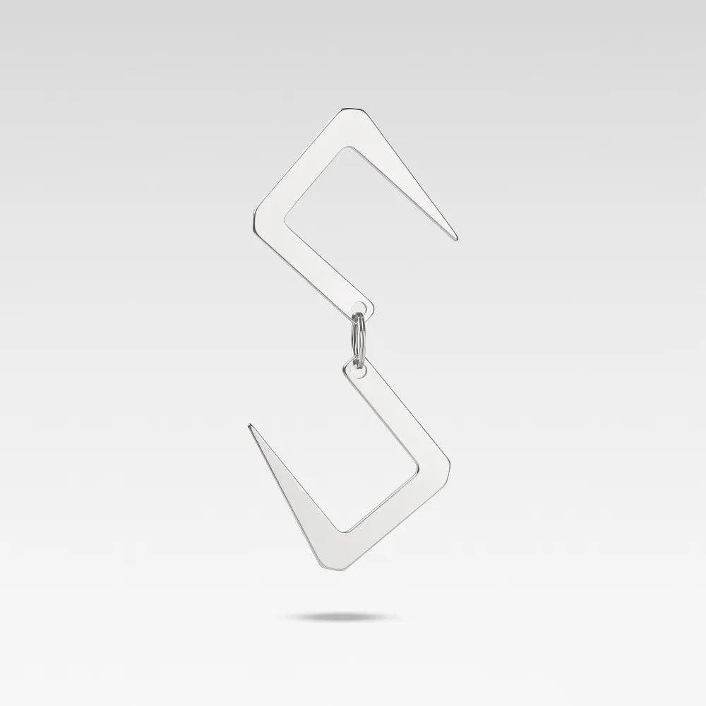 Picnic Bonfire Fire Grill Carabiner Hook for Kettle Hanging Pothanger Outdoor Camping Picnic Stainless Steel Hanger Hook