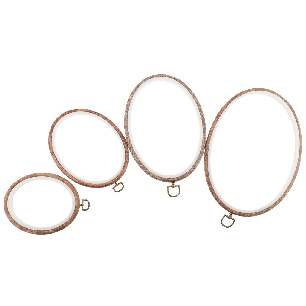 Embroidery Hoop Art Oval Plastic Ring Sewing Accessory for Embroidery Kit Home Craft