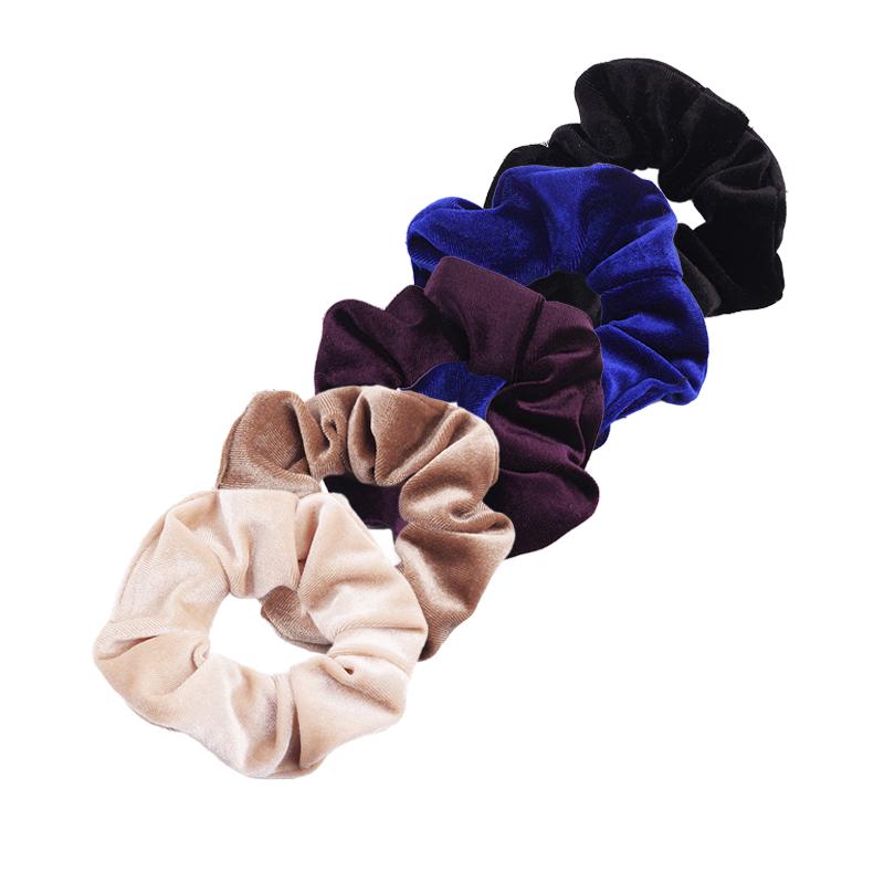 1/ 5pcs of Versatile and Classic Large Intestine Hair Rings, Tied Bun Hair Rings, Coiled Hair, Ponytail Hair Rope Hair Accessor