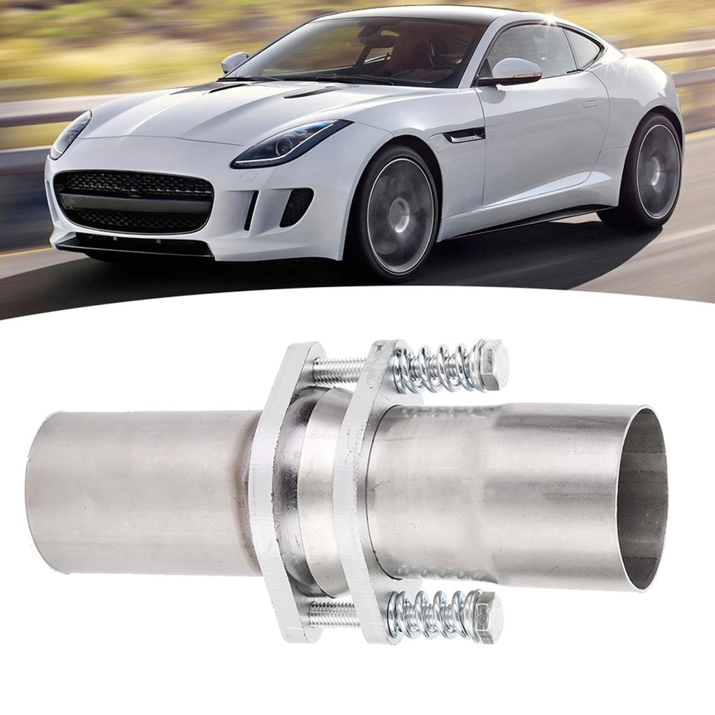 Universal 2.5in Steel Quick Fix Exhaust Spring Bolt Flange Repair Pipe Kit