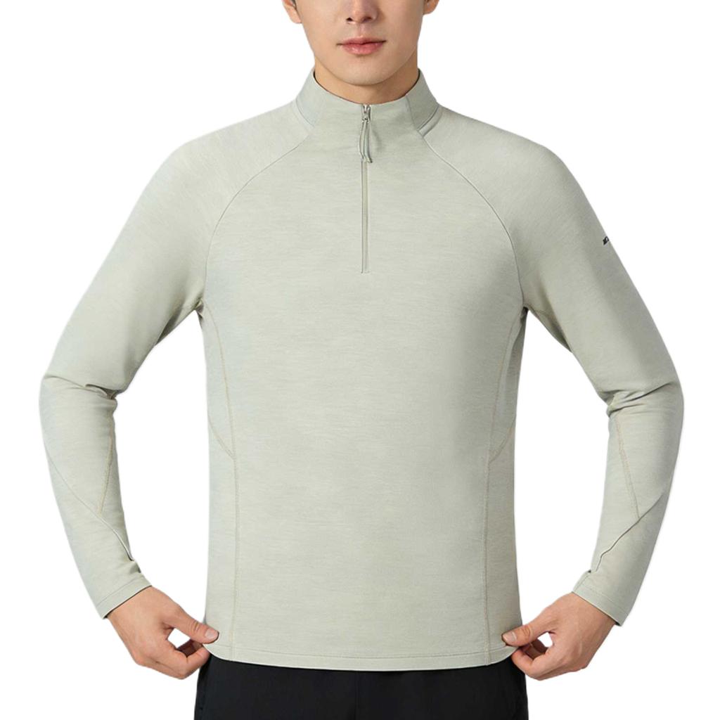 Anta SS26 Champion Series Stand Collar Long Sleeve Solid Fit T-Shirt Men tops 152610404-3