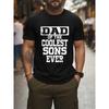 European Sizes [Short-Sleeve Breathable T-Shirt] Men's Casual Short-Sleeve T-Shirt with Letter Print - Breathable Round Neck, Machine Washable