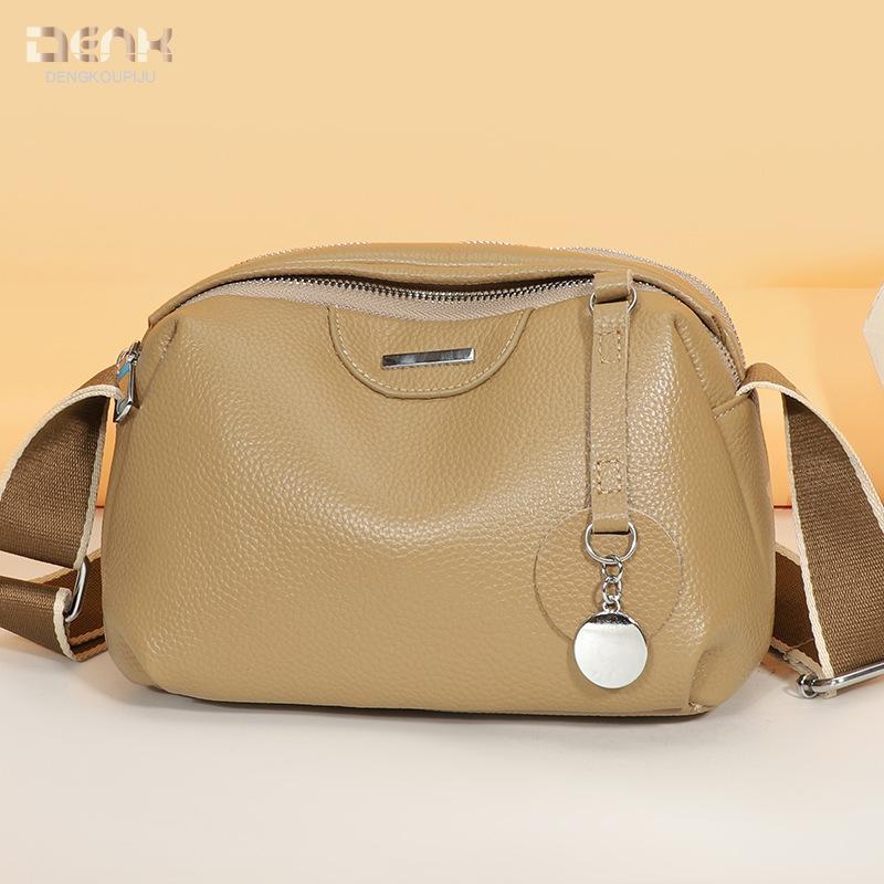 Real cowhide women's bag new trendy fashion large capacity shoulder messenger bag first layer cowhide