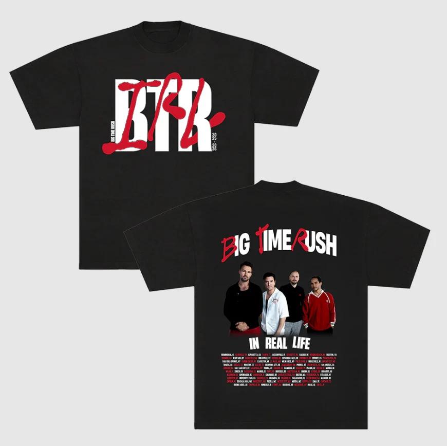 BTR In Real Life Worldwide Tour Tee - Black L
