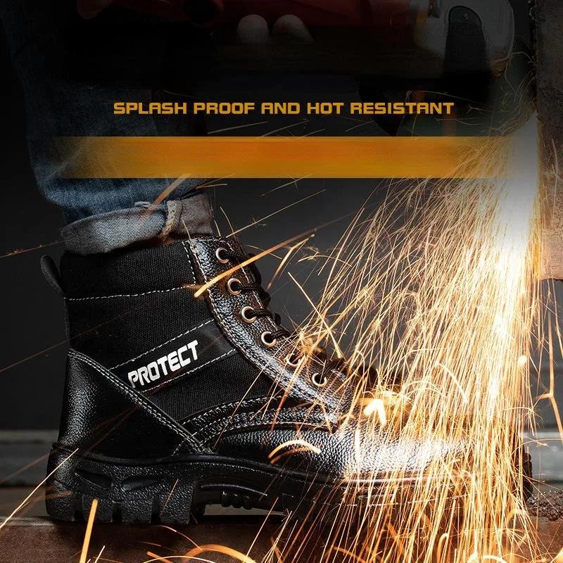 Mens Boots Special Forces Combat Steel Head Safety Boots Outdoor Work Male Shoes Climb Mountains Cross Country Sport Men's Shoes