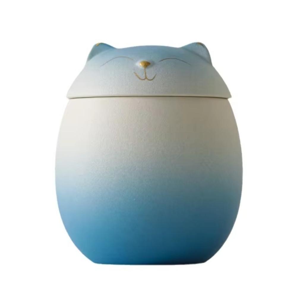 

Gradient Color Funeral Urn for Pets Household Sealed Dog Cat Cremation Urns for Kitchen белый/синий