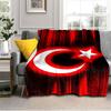 Decke mit türkischem Flaggen-Design, geeignet für Sofas, Betten, Büros und Camping - Perfektes Geschenk für Halloween und Weihnachten