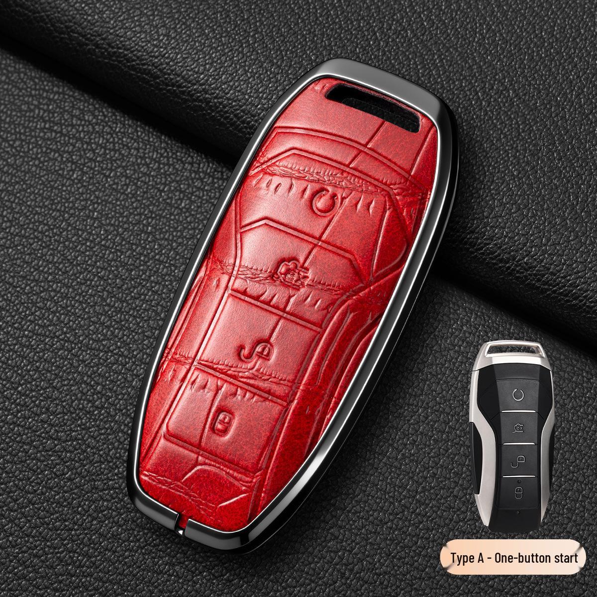 

BYD Key Case: Crocodile Pattern for Han, Dolphin, Seagull, Song Plus DMI, Men Yuan Plus, Song Pro, Qin Plus Standard