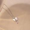 Women's Butterfly Zirconia Clavicle Necklace: Elegant, Fashionable, Titanium Steel Jewelry