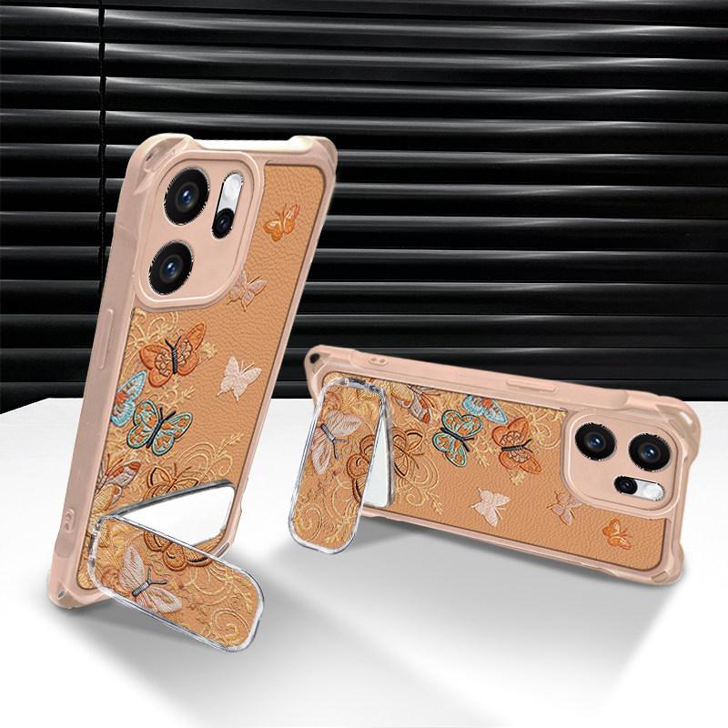 Butterfly Is Suitable for OPPOreno15 Mobile Phone Case Reno14/13 Anti-drop Reno12/11 Makeup Bracket 10/9 Women