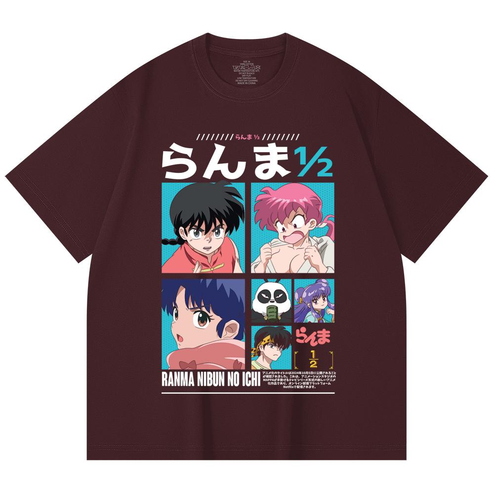 

230 Gsm 100% Cotton Ranma 12 V1 Print Unisex Heavy Cotton T Shirt 2XL