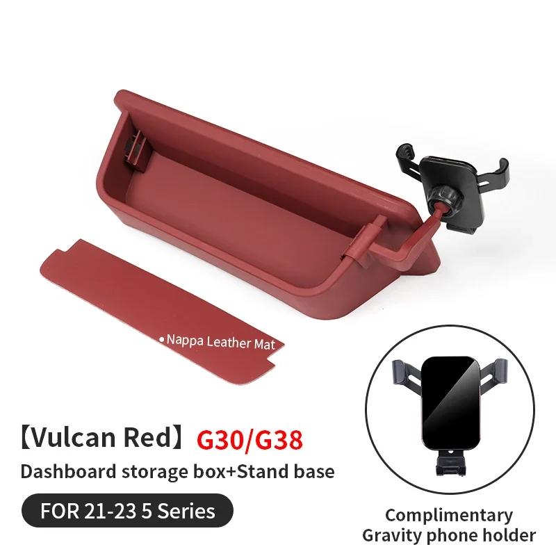 New For BMW 5 Series G30 G38 Car Dashboard Console Storage Box Stowing Tidying Auto Dash Organizer Glasses Phone Holder Acc