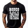 Funny Rodeo Dad Man Wallet Legend Rodeo Dad Cute Oversized T Shirt Graphic Camisetas Funny Camisa New Years Eve